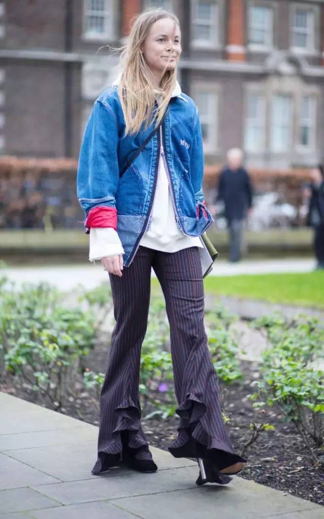 比较潮流好看的牛仔外套,牛仔外套时髦