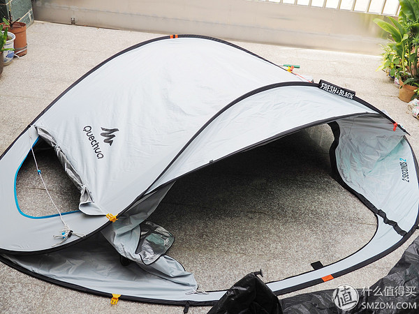 迪卡侬mh100fresh三人露营帐篷,户外露营防雨防晒加厚迪卡侬帐篷