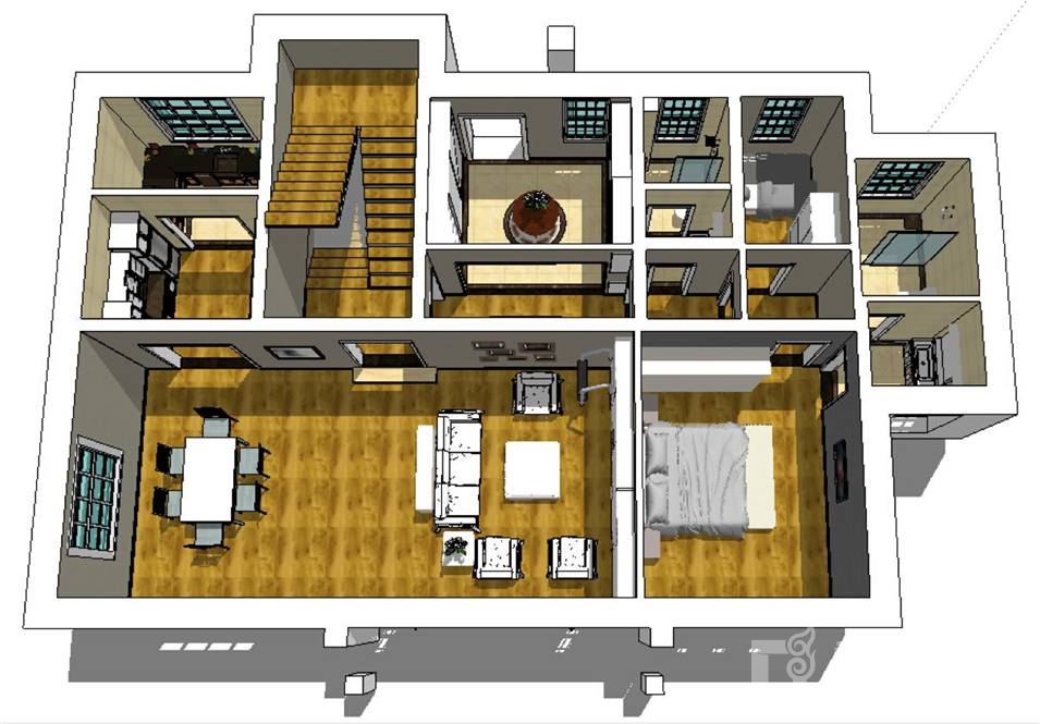 尚层别墅空间设计,世茂龙湾三期叠拼