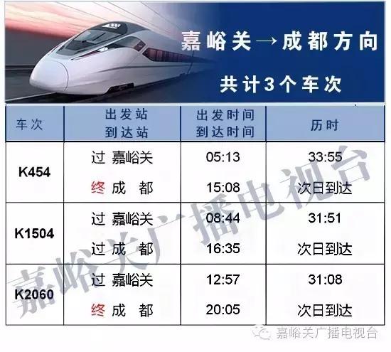 嘉峪关最新列车时间表,嘉峪关火车站到兰州西站时刻表
