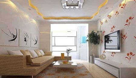 惊艳的客厅背景墙,小户型客厅装修图电视背景墙