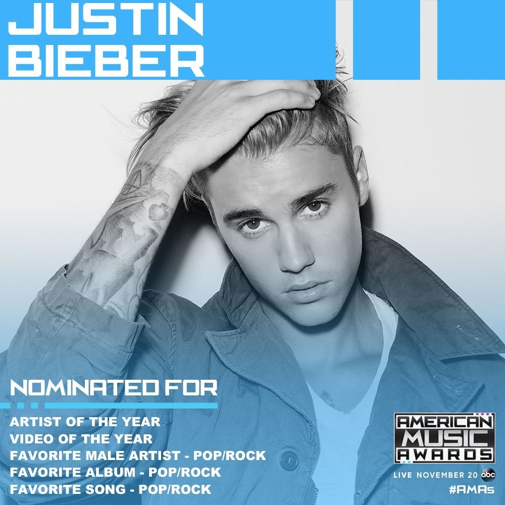 2016全美音乐奖公布入围名单公布，Drake打破32年来AMAs最多入围纪录！