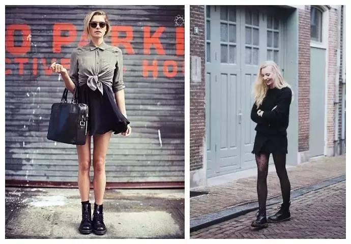 一双马丁靴两种形态,一双有质感的马丁靴