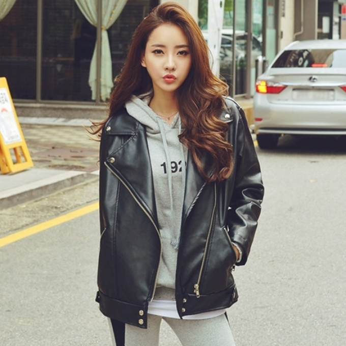 成功年轻男人皮衣穿搭,皮衣潮流帅气搭配