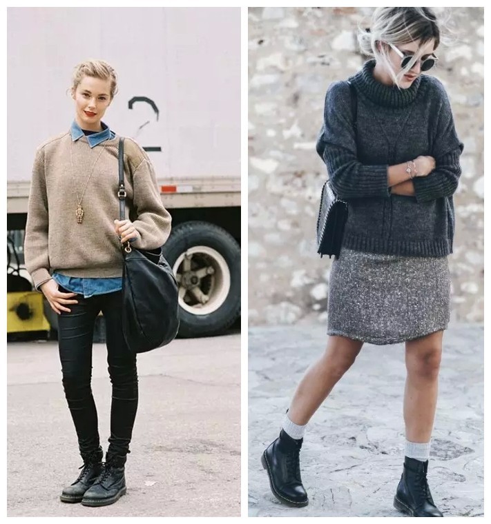 一双马丁靴两种形态,一双有质感的马丁靴