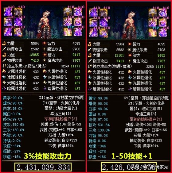 dnf哪些技能吃基础精通技攻,dnf最新全职业三攻门槛