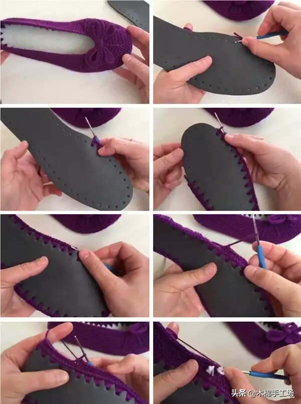 春天来了给自己添一双好鞋吧,春夏鞋子钩单鞋简单钩法