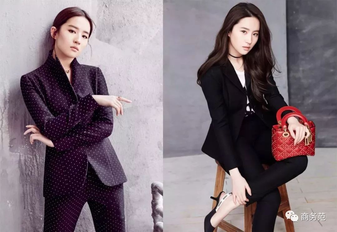 刘亦菲尚美头冠,刘亦菲黑色礼服戴皇冠迪奥