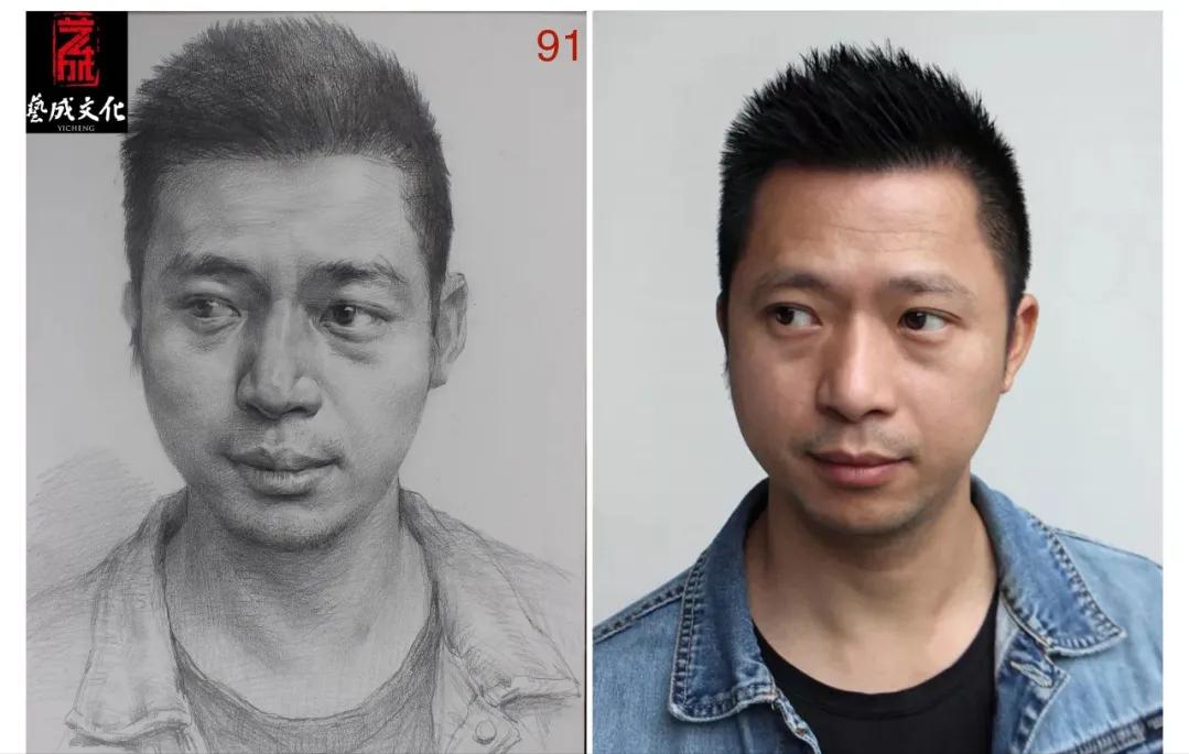 美术素描考试满级作品,素描人物高分卷四大特点