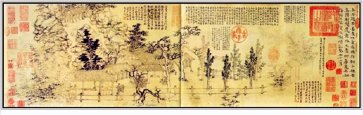 元代画家倪瓒绘画特点,元代倪瓒的代表画作