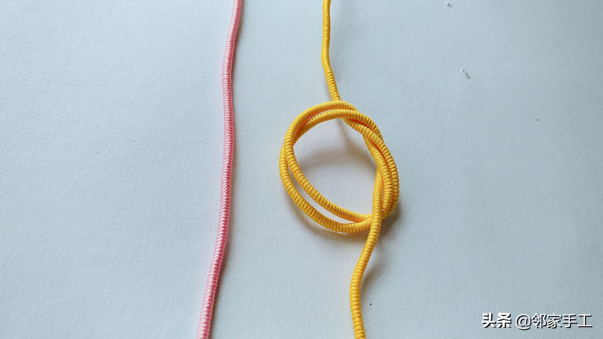 同心结曼陀罗结编法教程慢动作,曼陀罗同心结手绳半成品