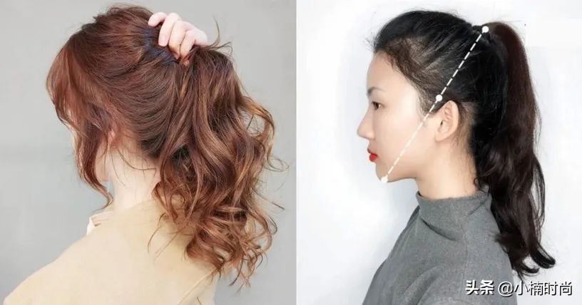 发型编发教程圆脸不要小皮筋,圆脸方脸怎么扎高马尾好看