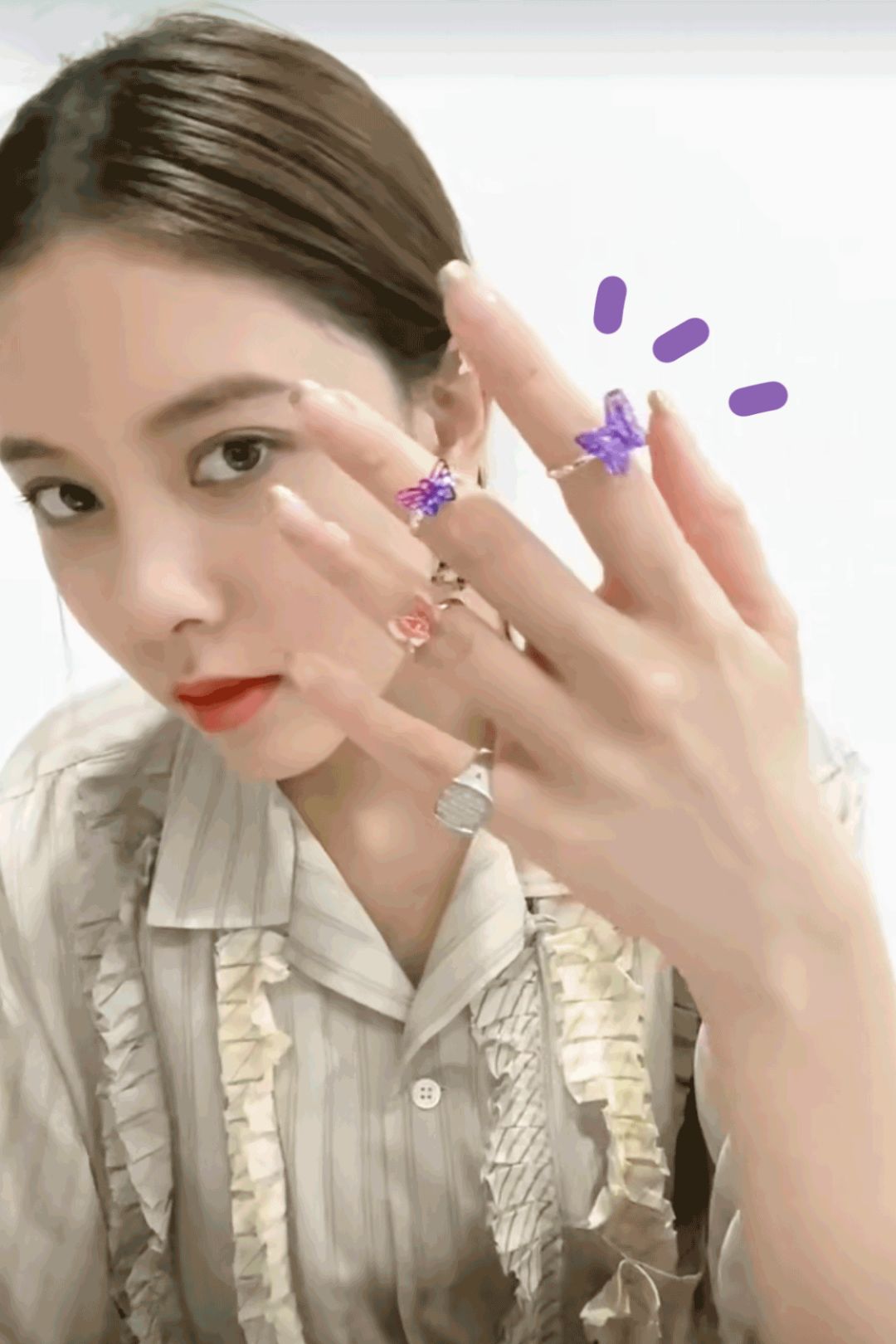 童年饰品金蝴蝶,童年土味发饰效果图