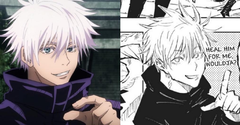 五条悟露脸原版漫画,五条悟动画截图