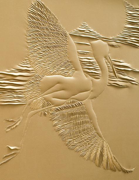 皮雕墙面做法,皮雕上墙设计方法