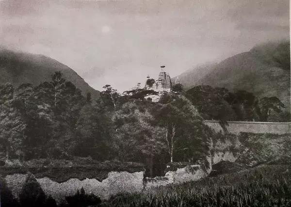 100年前中国风景建筑老照片,两亿多年前的景观