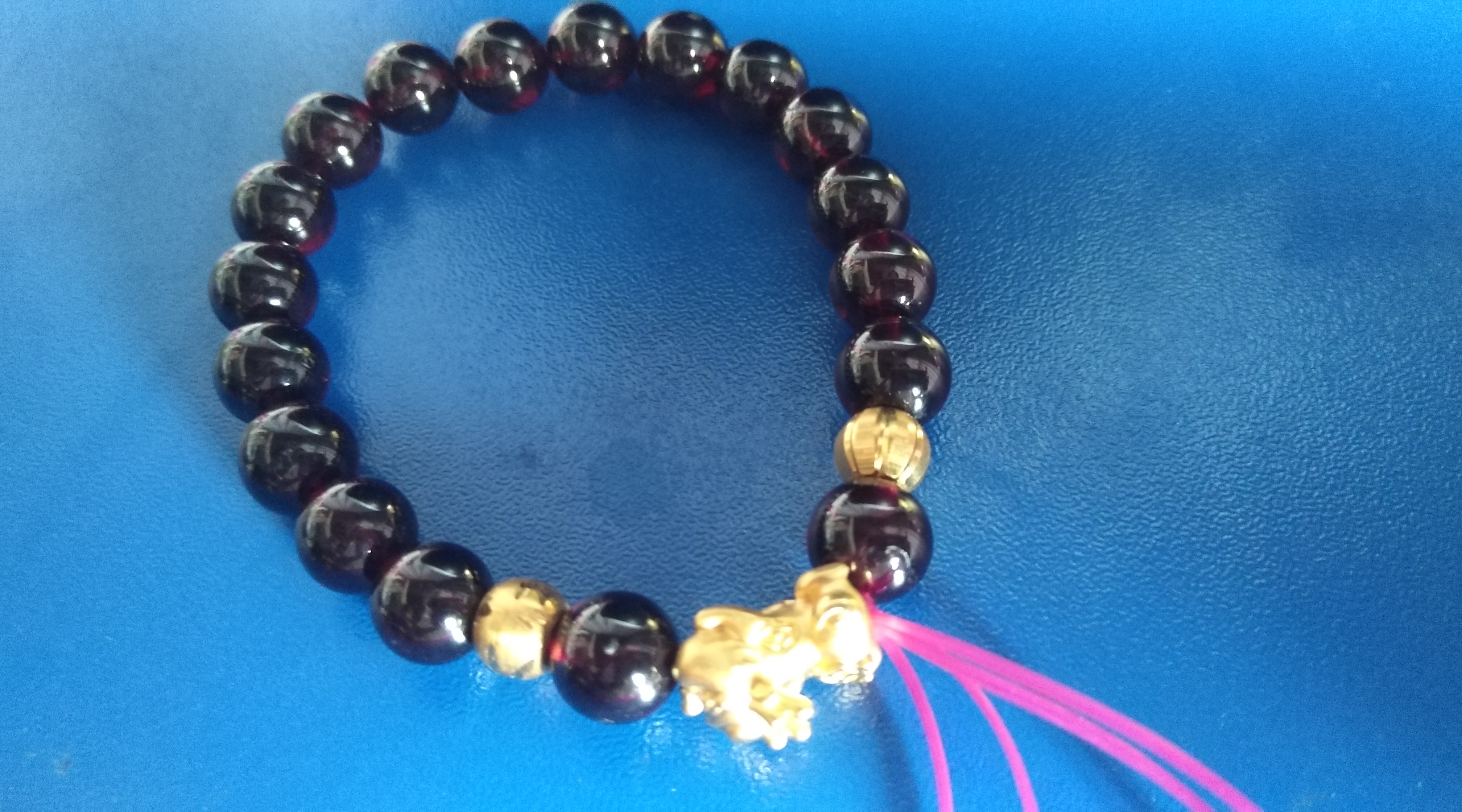 黄金貔貅转运珠手链编绳教程,貔貅黄金转运珠和朱砂怎么串