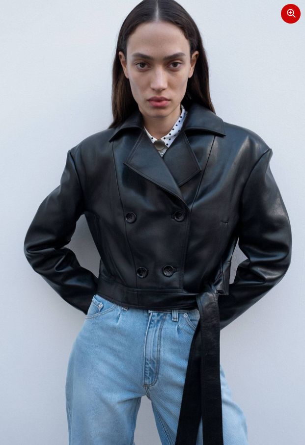中式盘扣皮衣女刘雯,刘雯皮衣穿搭大合集