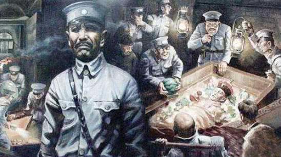 慈禧棺椁老照片,慈禧墓里陪葬品的图