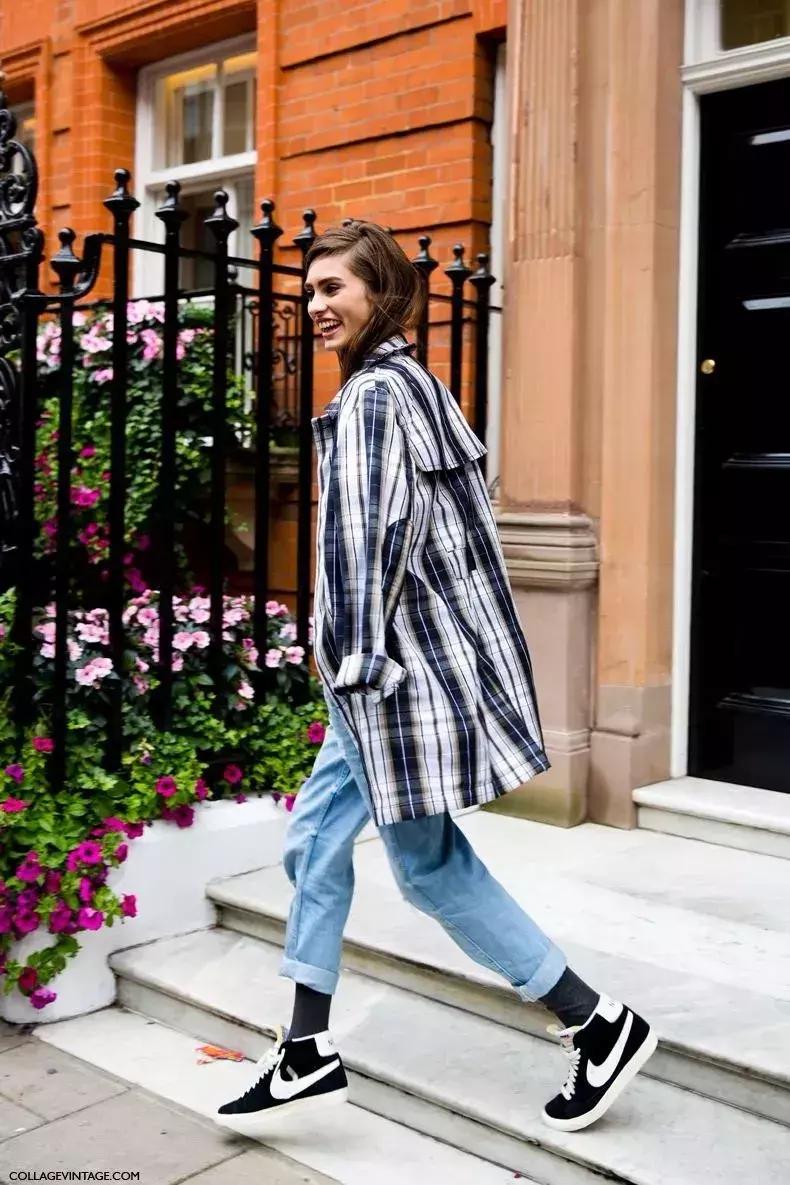 牛仔裤平底鞋穿搭时尚女装,牛仔裤平底鞋搭配视频