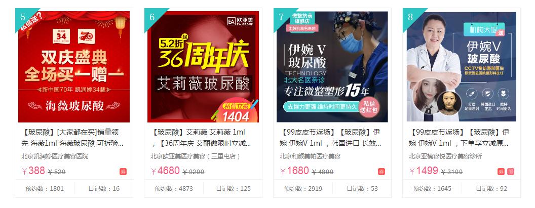 玻尿酸毛利率,成本价600的玻尿酸