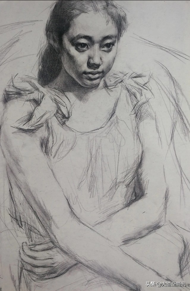 素描徐方,画家徐方素描