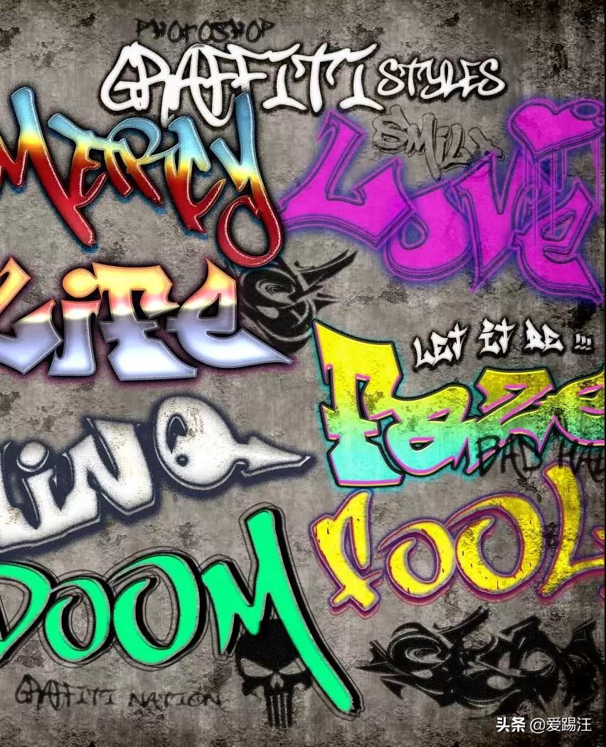 ps街头泡泡涂鸦字教程,ps怎么p涂鸦墙