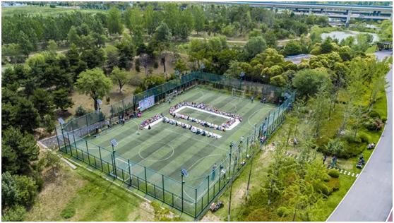 百米长卷绘中华童心,百米画卷绘祖国亲子活动幼儿园