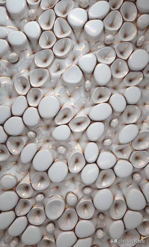 创意面料服装设计案例,服装面料肌理画图教程