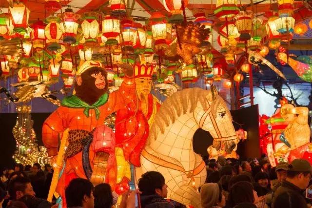 日本长崎县灯会,长崎夜游灯光节