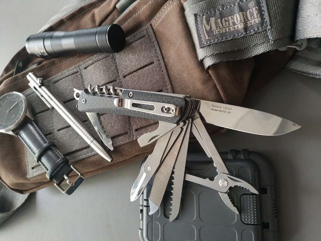 三刃木wa761开箱,三刃木wa761多功能军刀