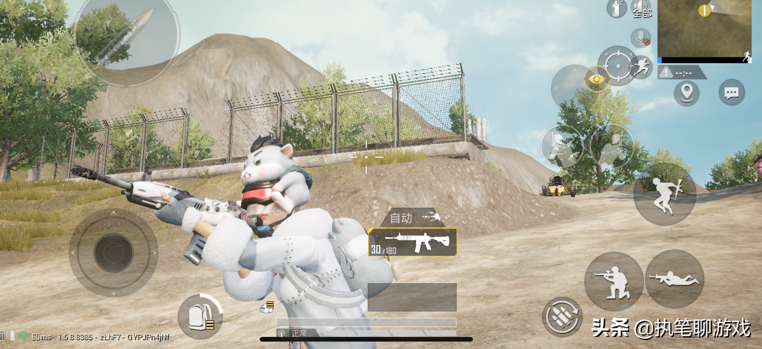 “吃鸡”玩家用648兑满仓鼠，训练场里转动“小眼睛”后不对劲