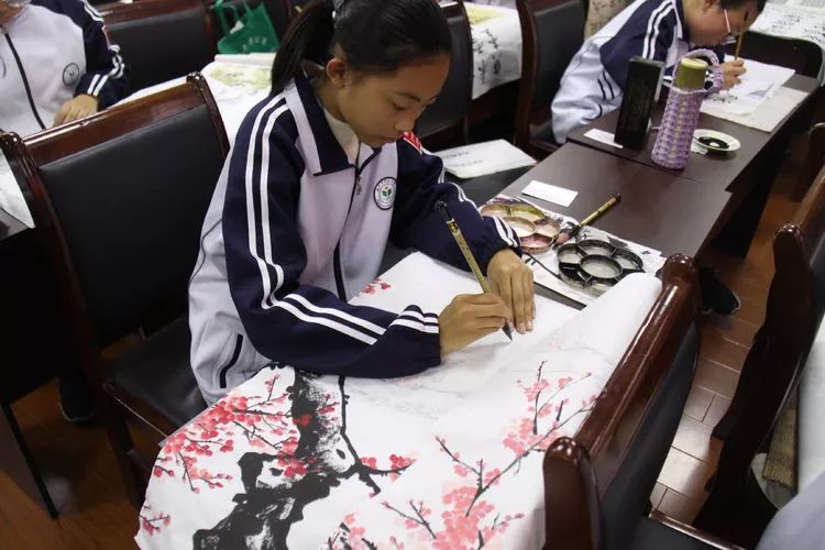 文明在我心中绘画五年级,德州五中校园文化节