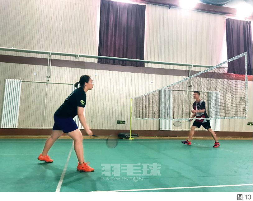 羽毛球正手对角过渡,正手被动过渡对角