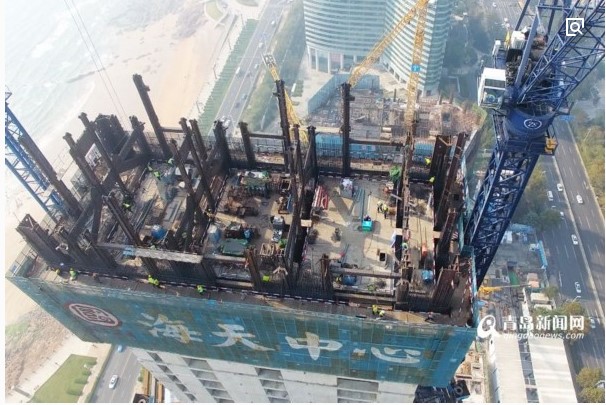 山东第一高楼突破,山东第一高楼即将封顶