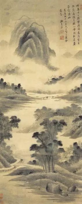 明代夏芷国画山水作品高清大图,明代100幅山水精品赏析第二辑