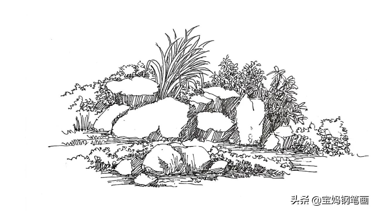 怎样在石头上画出简单好看的画,如何画出石头的质感