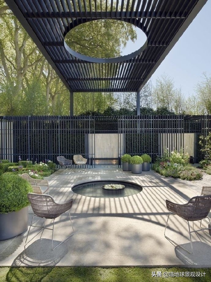 100款庭院廊架图片,中式庭院亭子设计效果图