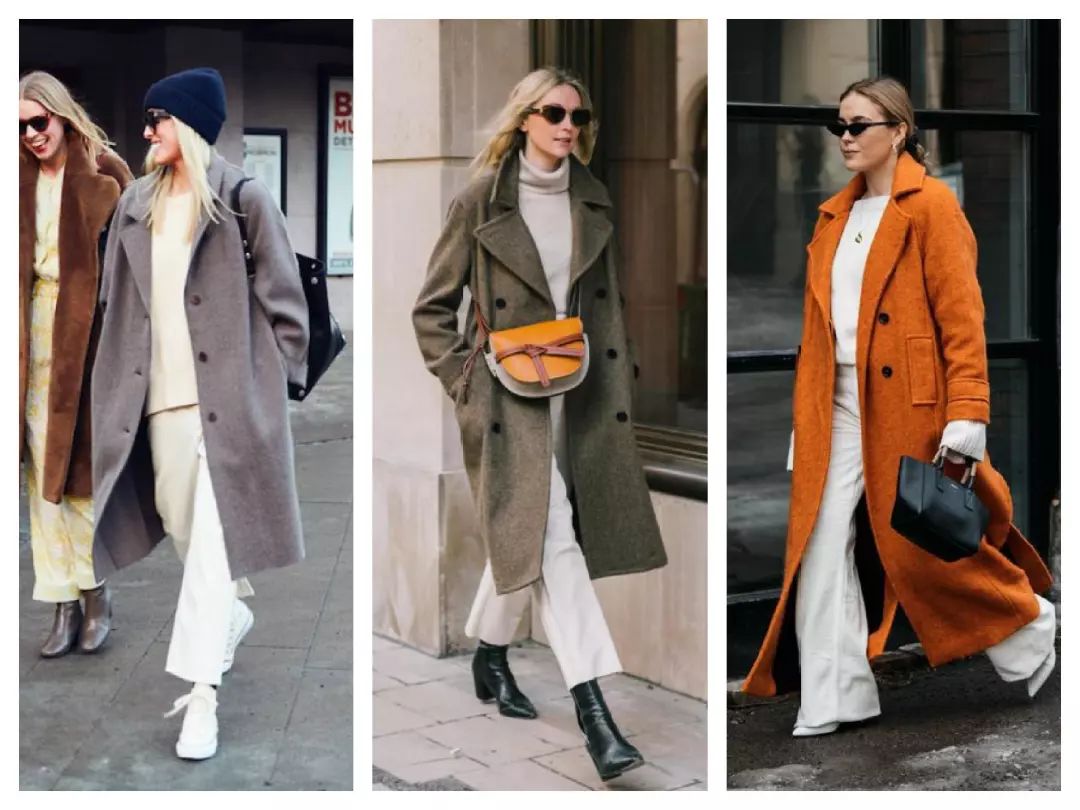 一条白裤子，搭配所有大衣！时髦精必备，给你整个冬天的高级感