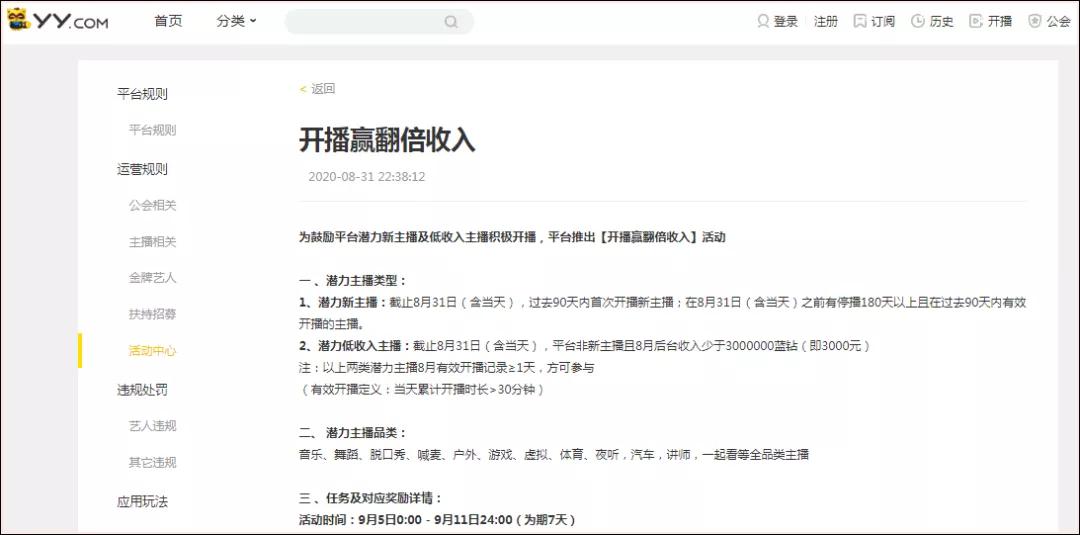 yy直播最新数据,yy直播公会是什么