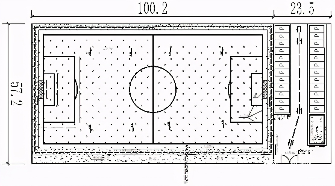 新建8人制足球场,新建11人制标准足球场