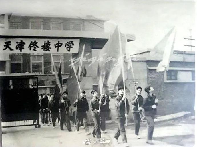 天津百年老街图,百年天津老照片