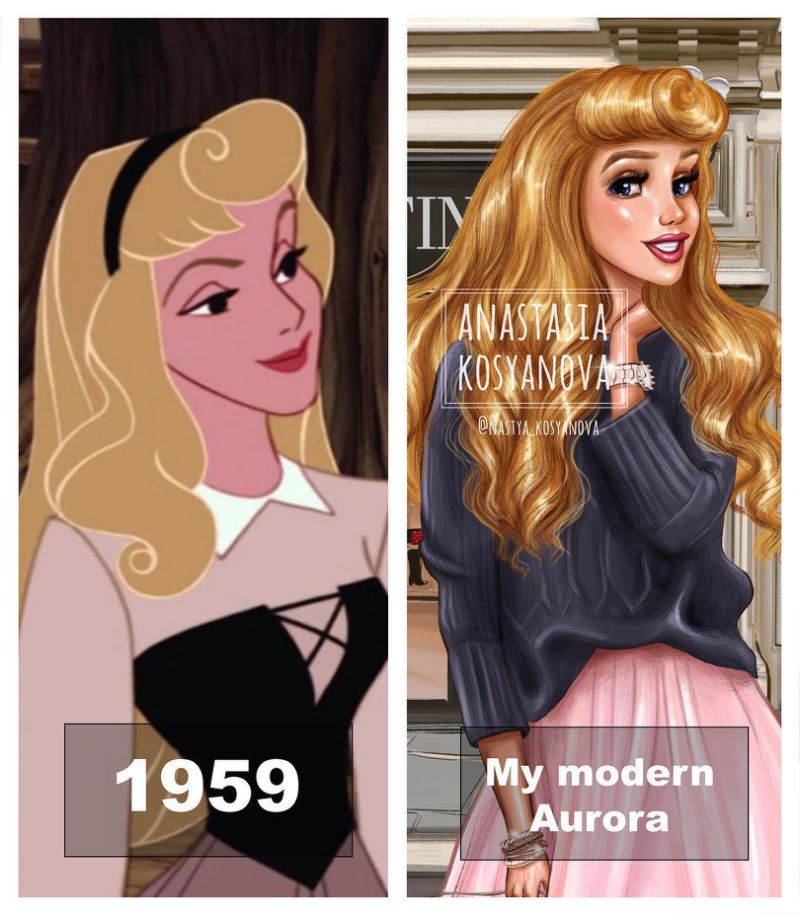 画家笔下的公主：灰姑娘爱Chanel、贝儿爱Gucci，她们都成为网红