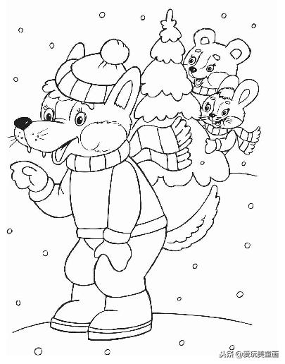 圣诞节简笔画大全图片步骤,彩色圣诞节简笔画图片大全