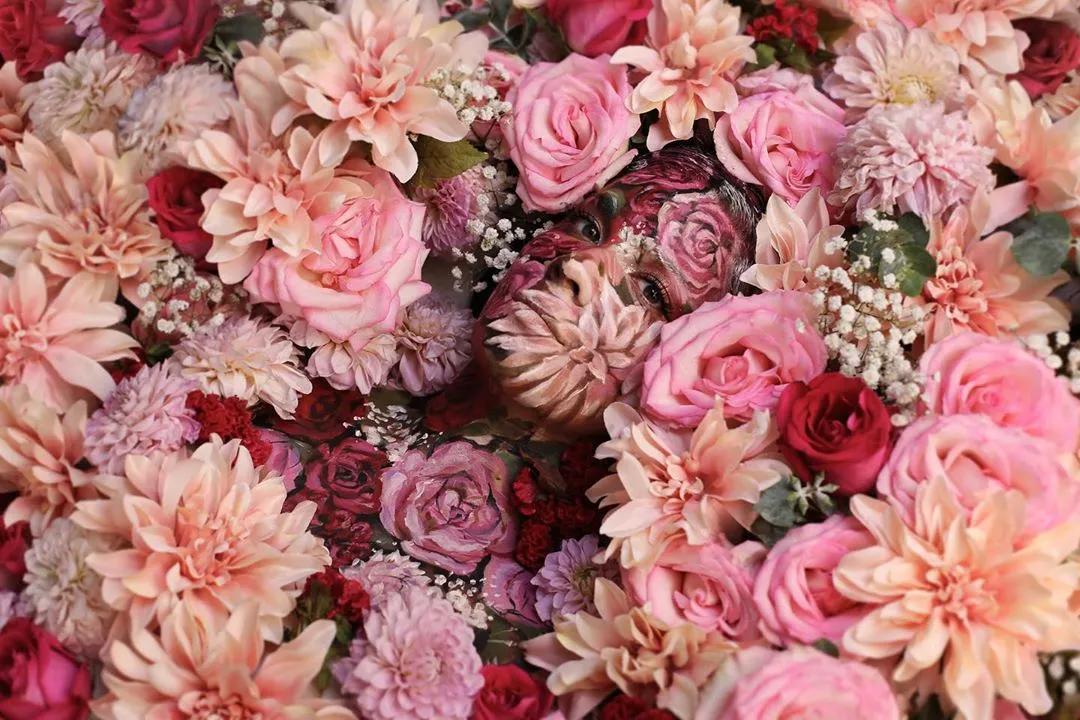 她在画画,神奇的视觉错觉画画