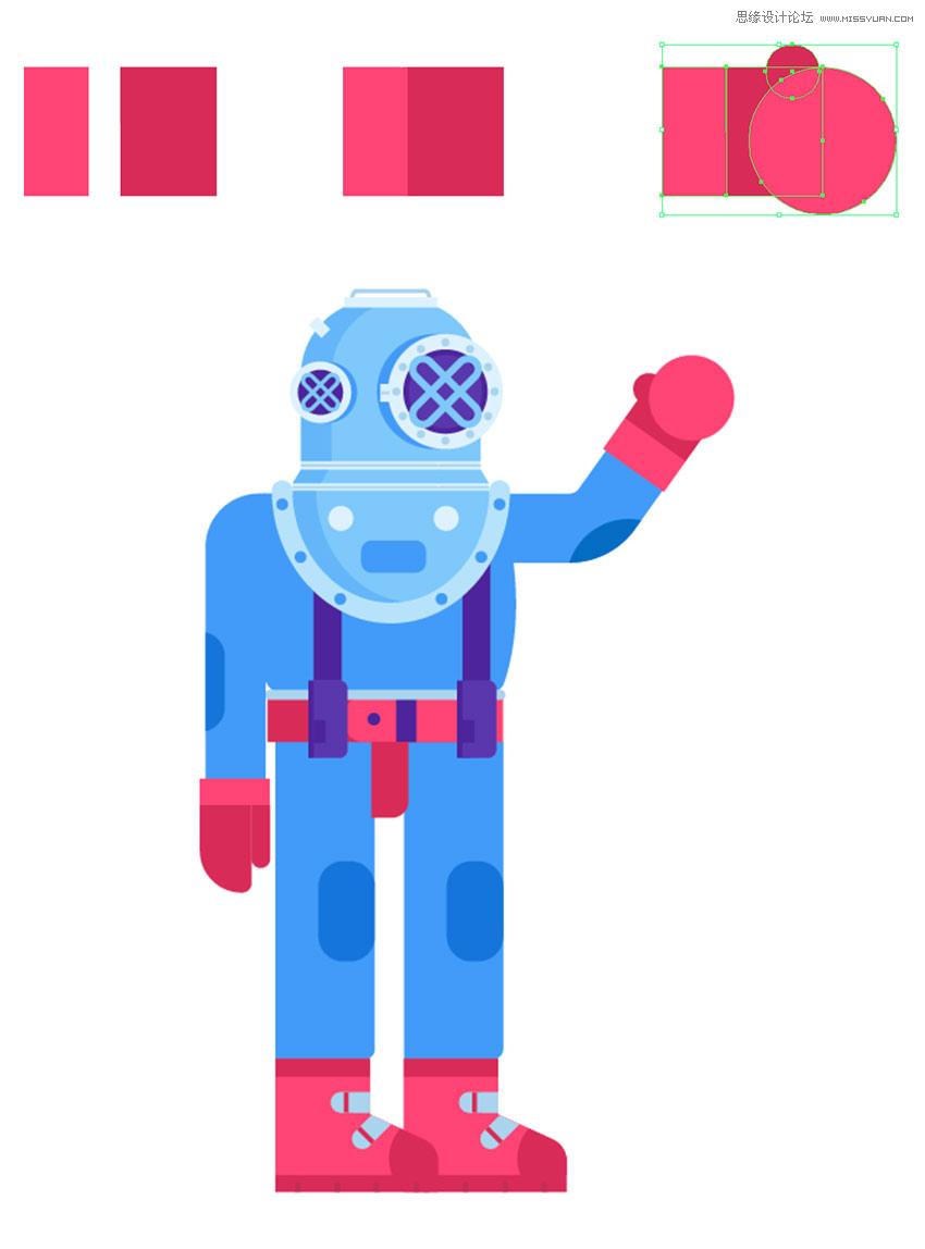 ai机器人设计画图,ai机器人素材平面设计