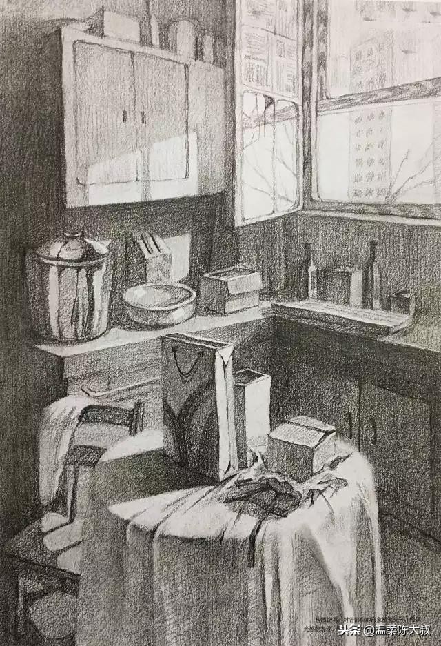 清华美院设计素描2015年高分卷,清华美院校考设计高分试卷