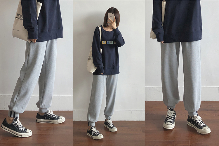 早春必备超显瘦宽腿裤,冬季收脚裤的搭配才时髦