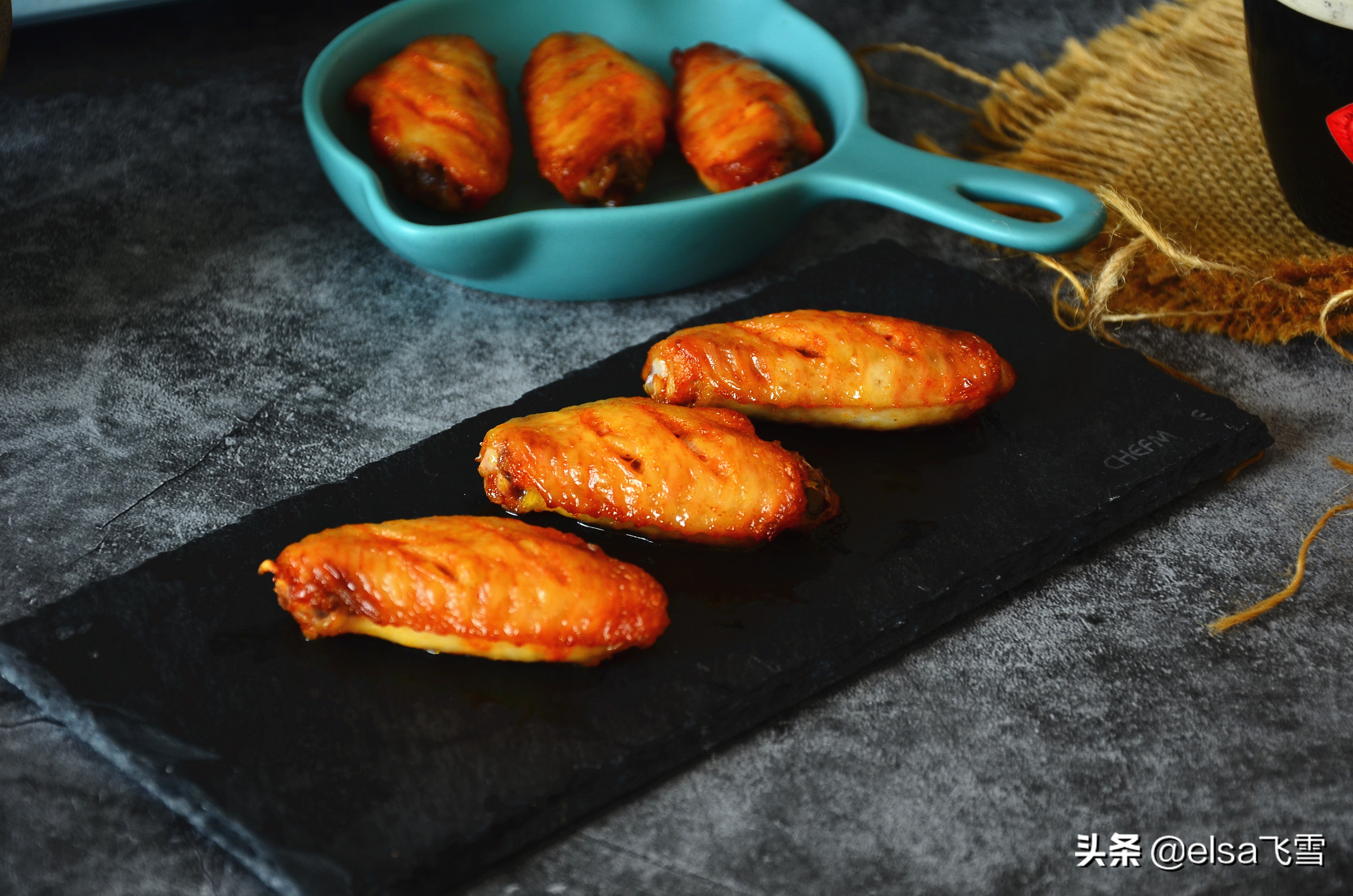 周末在家里做烤鸡翅,家庭做法的奥尔良烤翅