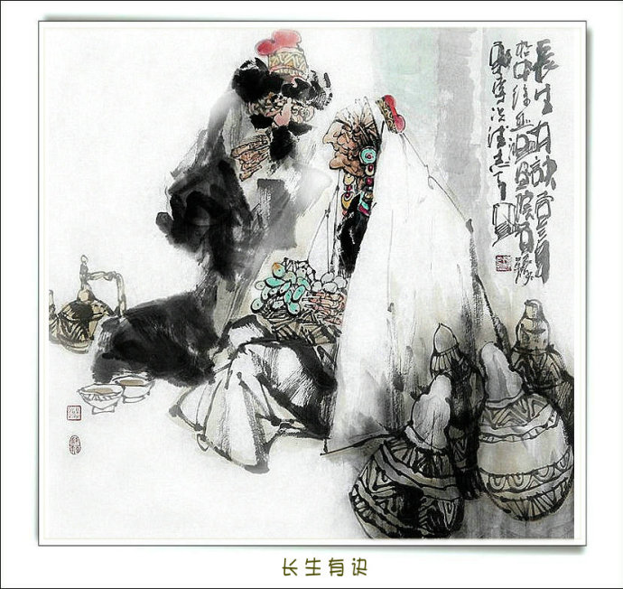 李志远三十张绝美人物画,李智远古风人物画